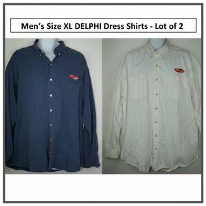 Lot of 3 Men's Size XL DELPHI Dress Shirt